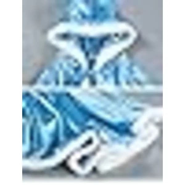 /EA/##/Blå festprinsessekappe (passer for høyde 110cm)##/