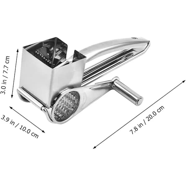 /EA/5-delt manuell roterende ostekvern i rustfritt stål
