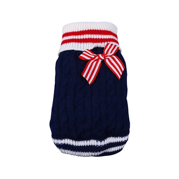 /EA/Genser Pullover Jakke Strikket Vinterfrakk for Chihuahua Liten
