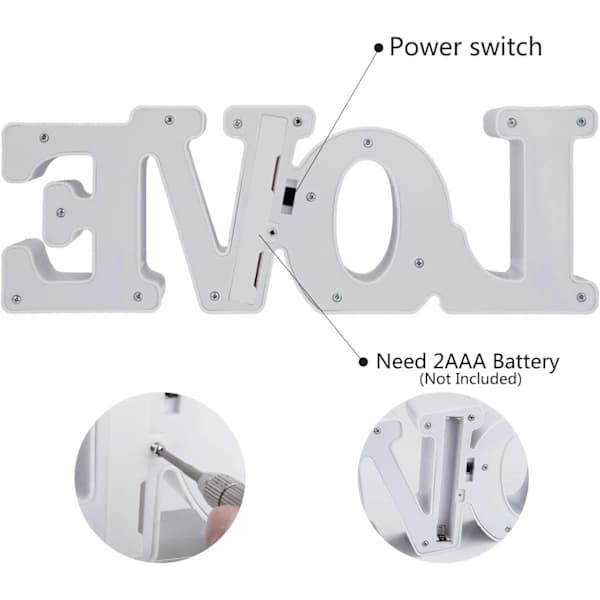/EA/Vacker LED-natlampe Sengelampe Varm Hvid Natlampe til P