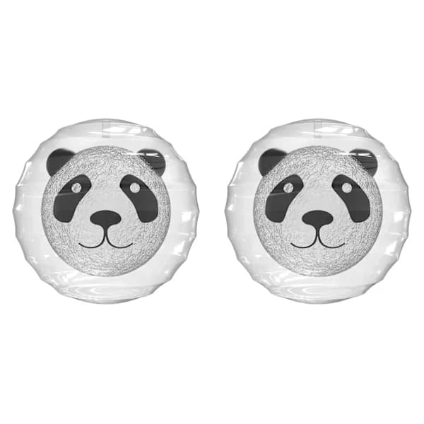 /EA/2 stk. lysende hundebolde blinkende elastisk bold LED molar bold lysende bold kæledyrsfarvet lysbold interaktive legetøj til katte, hunde