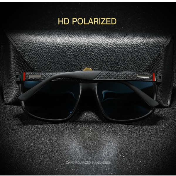 polarisierte RX100 Sonnenbrille Mode vintage fyrkantiga polariserade solglasögon män kvinnor red