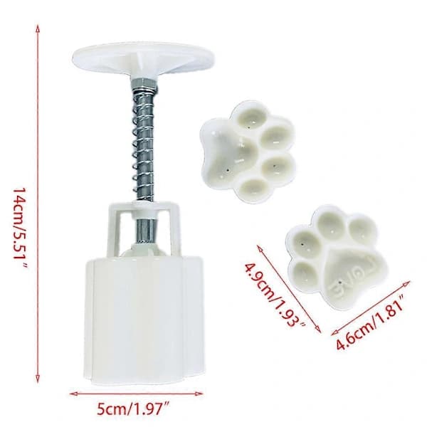 /EA/Månkakform i plast med kattfotavtryck, kakform, DIY-bakning