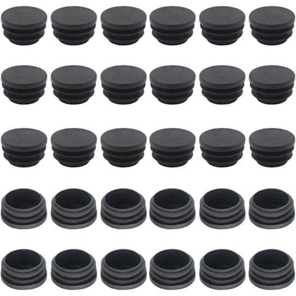 /EA/Stol Endebeskyttelse 25mm 50stk Rundt Rør Endebeskyttelse Rørbeskyttelse Runde Rørbeskyttelse Runde Rørbeskyttelse Rund Inngang Endebeskyttelse Stolbensbeskyttelse Stolpebeskyttelse
