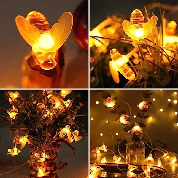 /EA/Aurinkokennovalosarja ulkokäyttöön, 50 LED 7M 8 tilaa