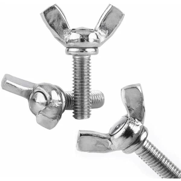 /EA/25 stk Vingemutter M6 X25 mm Vingeskrue med Metrisk Bolt 304 Rustfritt-Max