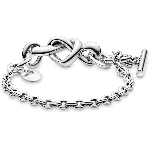 /EA/Armbånd 925 Sølv Shining Series Enkel Orm Benkæde