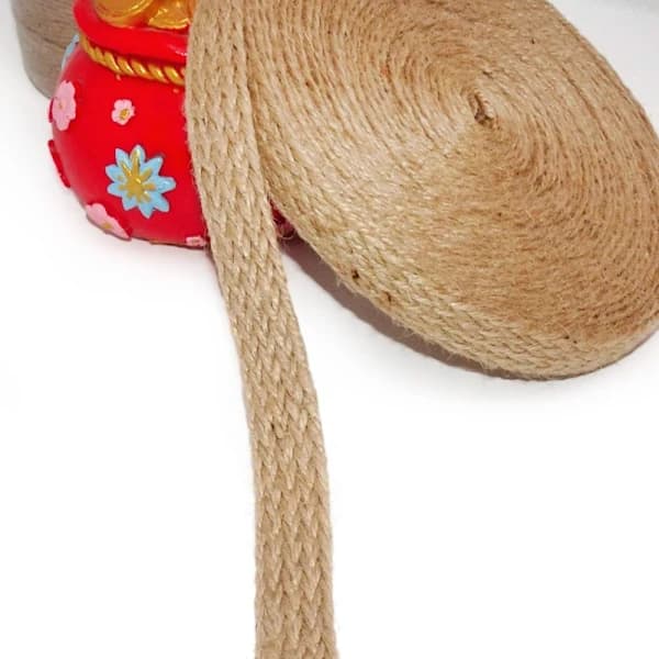 /EA/Flätat säckbandsrep Jute-rep 1,5 cm 1,5 cm