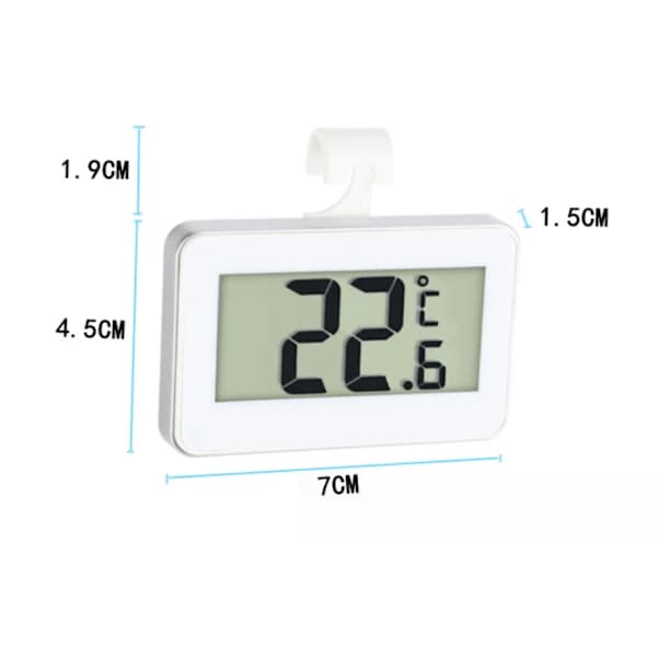/EA/Mini Digitalt Termometer, Frysetermometer, Digitalt Kjøleskapstermometer