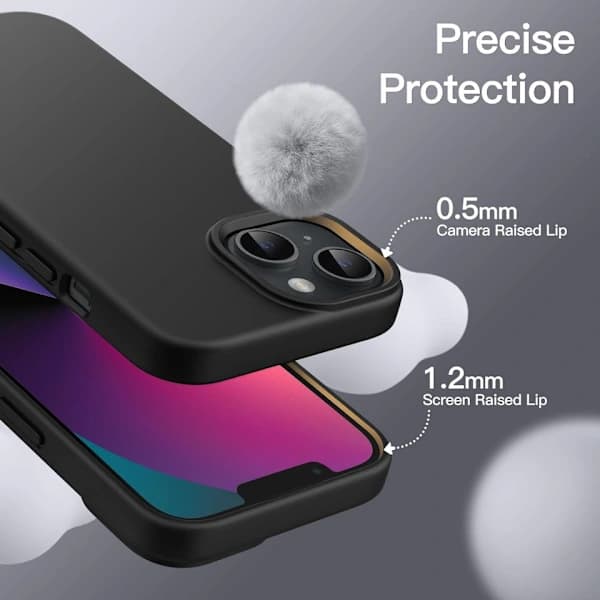 iPhone 13 Matt Svart Silikondeksel