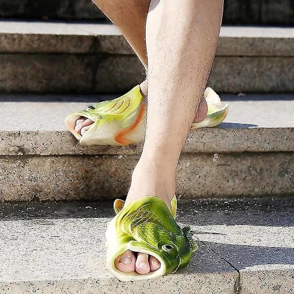 Fisk Flip Flops - De Originale Fisketøflene grå 44-45