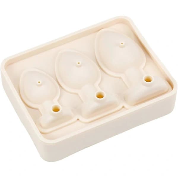 /EA/Trasig Plugg-formet Isterningeform, Sjov Silikoneform til DIY-kage Chokolade slik Beige-max Beige