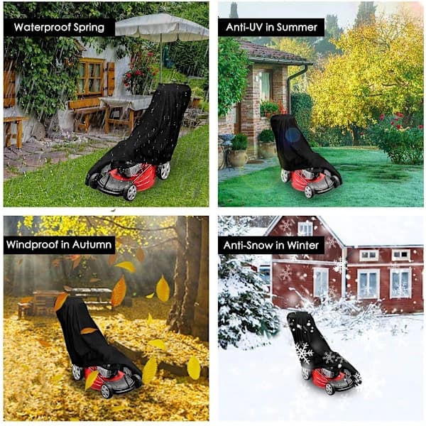 /EA/ Gräsklipparskydd, Vattentätt, Dammtätt, UV-skydd, 210D med Dragsko
