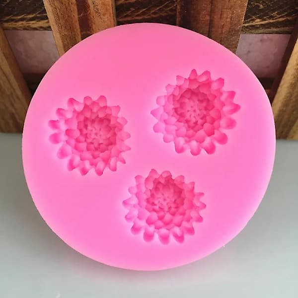 /EA/3D Lille tusindfryd blomst form slik forme polymer håndværk kunst diy forme køkken