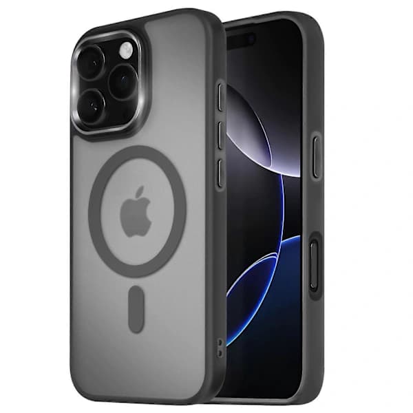 iPhone 16 Pro Matt Svart Magsafe-deksel