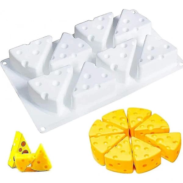 /EA/3D tecknad ostform - Silikonkakform, 8-håls non-stick