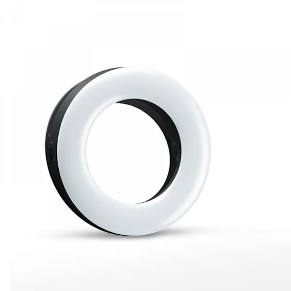 /EA/Selfie Ring Light, Clip-on Ring Light [Genopladelig] 3 Lys