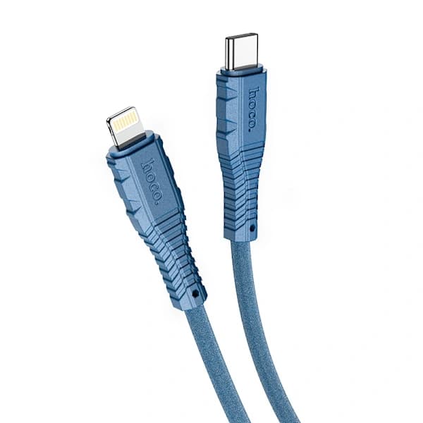 /EA/hoco. X67 PD silikonladdningsdatakabel för iPhone 20W fas