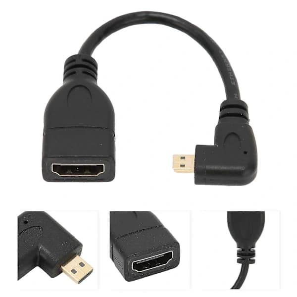 /EA/HD Multimedia Interface till HD Multimedia Interface Kabel Vinkeladapterkabel för HDTV