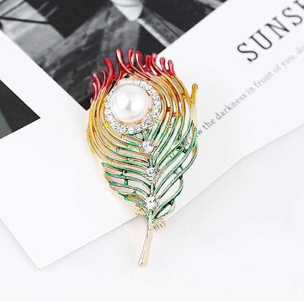 /EA/Brosch Bukett Corsage Växt Blomma Multifunktionell Brosch Silke Scarf Spänne Present