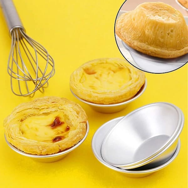 /EA/10 st äggformar Formar Tennformar Aluminium Paj Cupcake Kaka Co