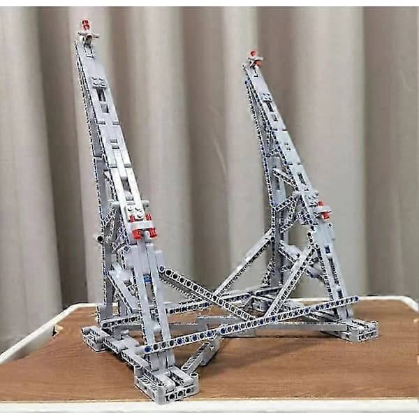 2025 Millenium Falcon Display Stand Vertikal Holder Sæt, DIY Display Beslag Byggeklodser Kit til 75192