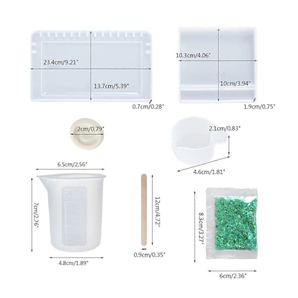 /EA/1 Sæt Halskæde Opbevaring Display Stativ Epoxy Resin Form Ornament Silikoneform