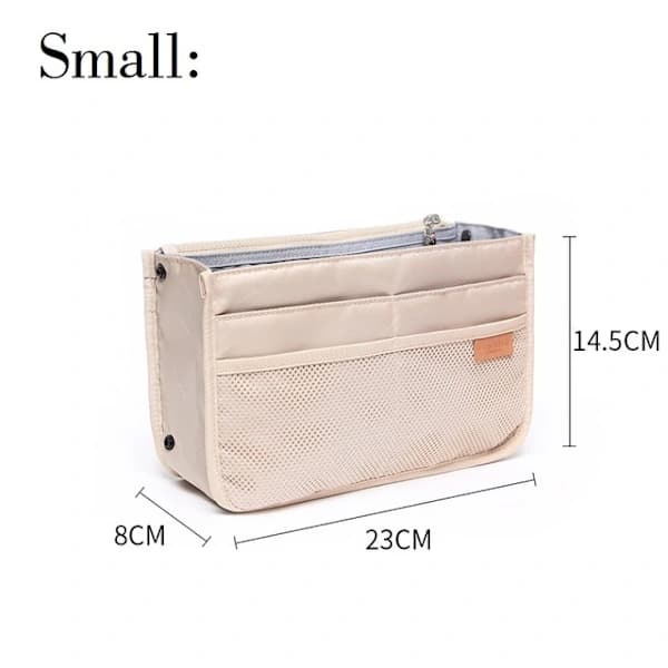 /EA/Väska i väska Dragkedja Nylon Organizer Väskor Stor förvaring