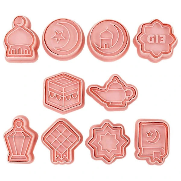 /EA/Plast DIY Kakformar Söta Bakformar Eid Ramadan Serie Formad