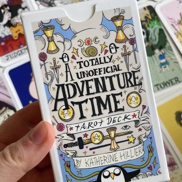 78 stk Adventure Times Tarot for begyndere Klassiske Tarot-brætspilskort the bad ass tarot