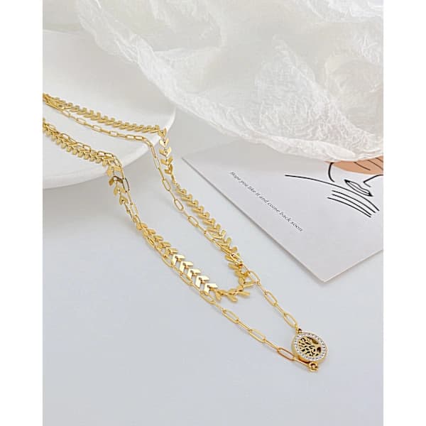 /EA/925 Sterling Silver Livets Träd Halsband Kvinnor AAA