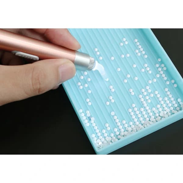 /EA/Blå Diamantmaleri Pen Spids Borepen med Lys 5D DIY Diamant