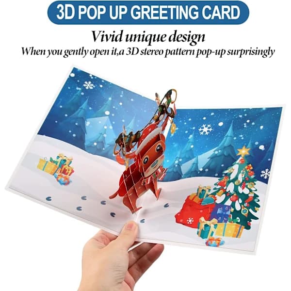 /EA/2 x 3D tredimensionella julkort, julkort med en