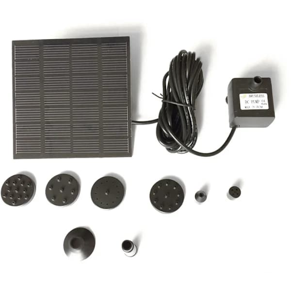 /EA/Solpump, Solfontän, Soldriven Vattenpump, Solpanel Vattenpump Kit, Utomhus dränkbar bevattningspump, Bir