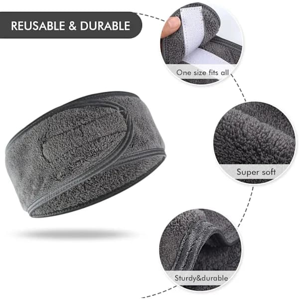 /EA/Mikrofiber Hårbånd Kvinder Makeup Spa Vaskbart Hårbånd til Ansigt