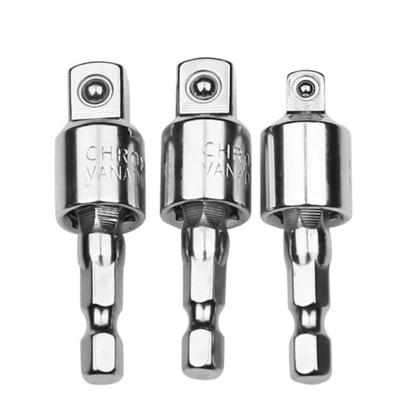 1/4  \" 3/8  \" 1/2  \" Hex Skaft Borrchuck Nøkkel Hylseadapter Drivsperre Forlengelse Ft