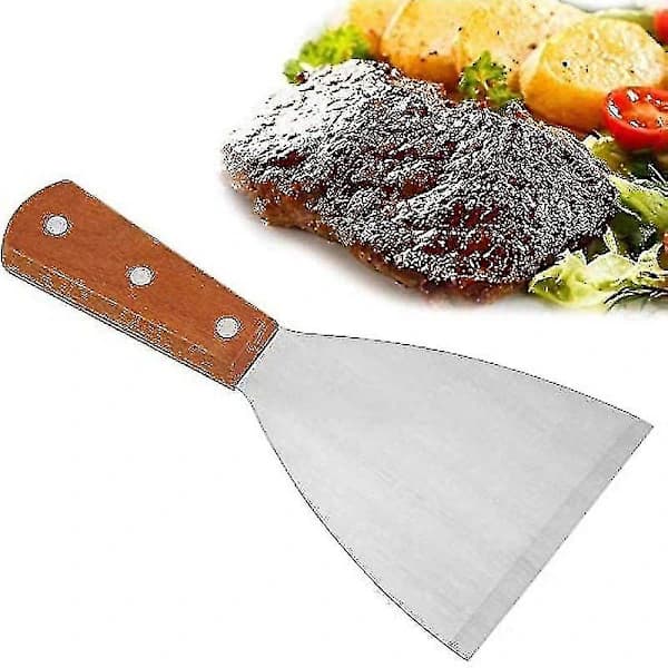 /EA/ Grillspade i rustfritt stål med trehåndtak