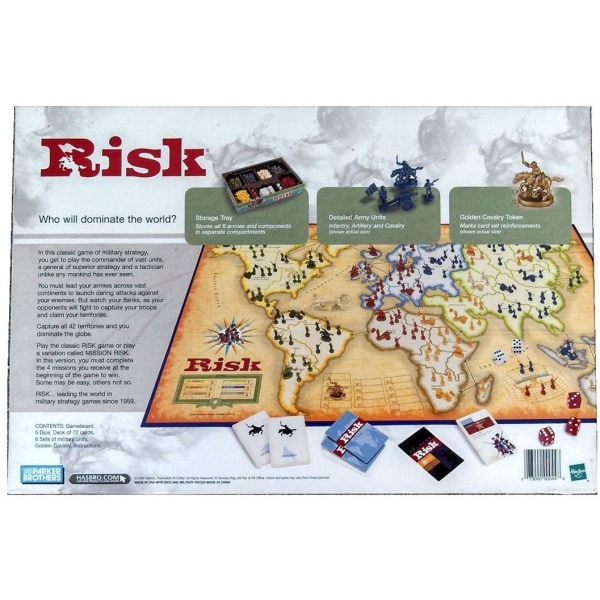 Risiko: The Game of Global Domination, brætspil, brætspil, familiespil, selskabsspil, 1 stk