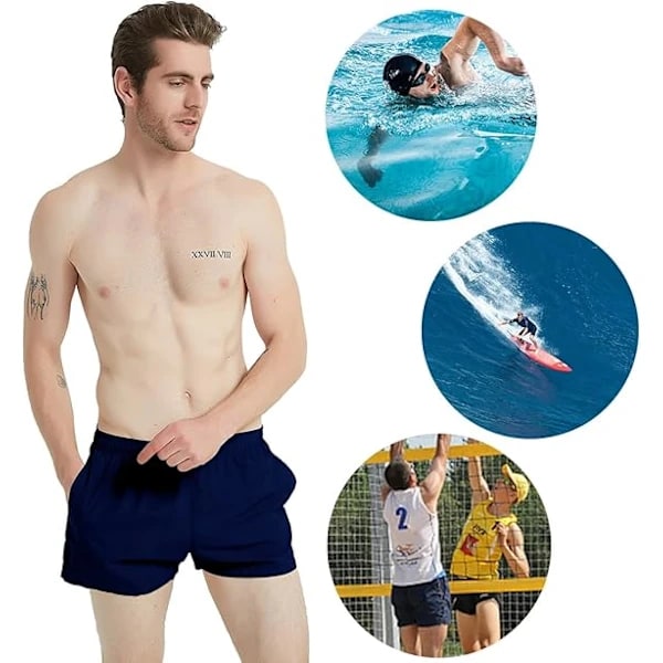 /EA/Badbyxor för män 3 \" Snabbtorkande badshorts med meshfoder - max