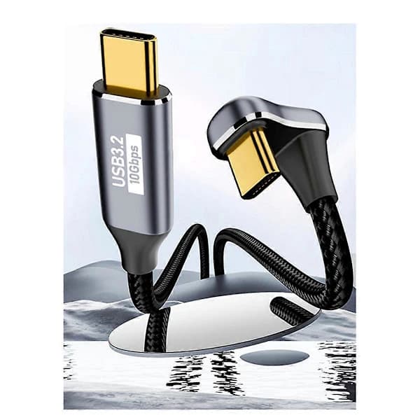 /EA/PD 100W USB C - Typ C Kulma OTG -datakaapeli USB 3.2 Gen 2, C