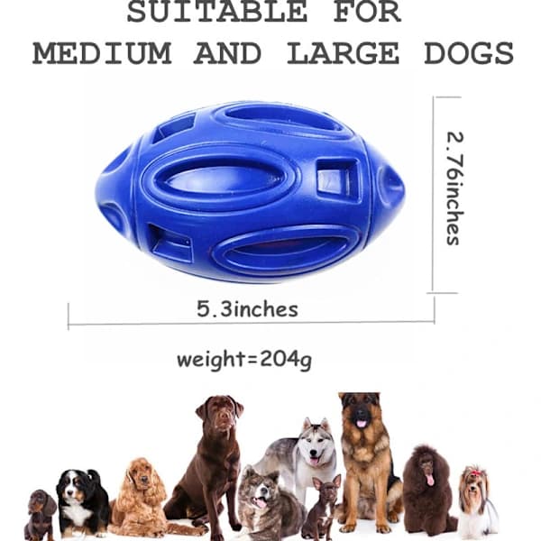 /EA/Pibende legetøj til aggressive hunde gummilegetøj med S