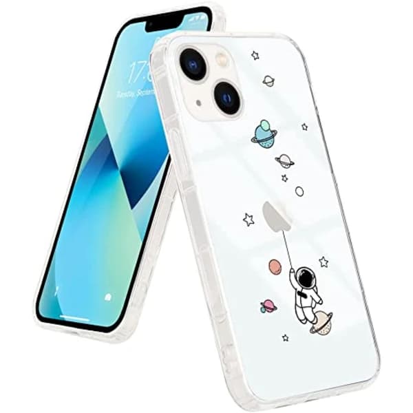 /EA/Kompatibel med iPhone 13 Skal Söt Astronaut Design Silikon