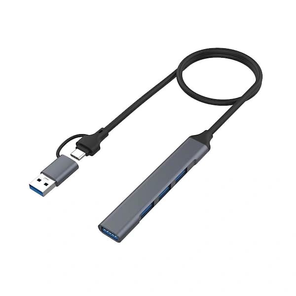 /EA/4-portars USB 2.0/USB 3.0 Hub-dockningsadapter 5 Gbps Höghastighetsöverföring Multiport USB-splitter Expande