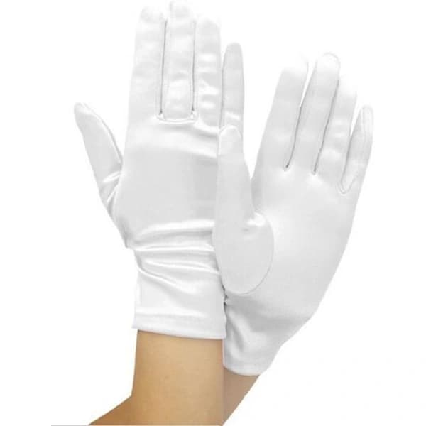 /EA/Skinnende Stretch Satin Kjolehandsker Håndledslængde 2BL