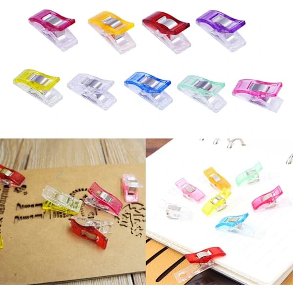 /EA/Grønne 50 stk. syklips, multifunksjonelle syklips, DIY-klips