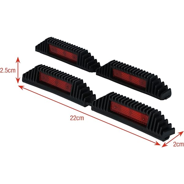/EA/Dør beskyttelse 220 mm Sort Dobbelt