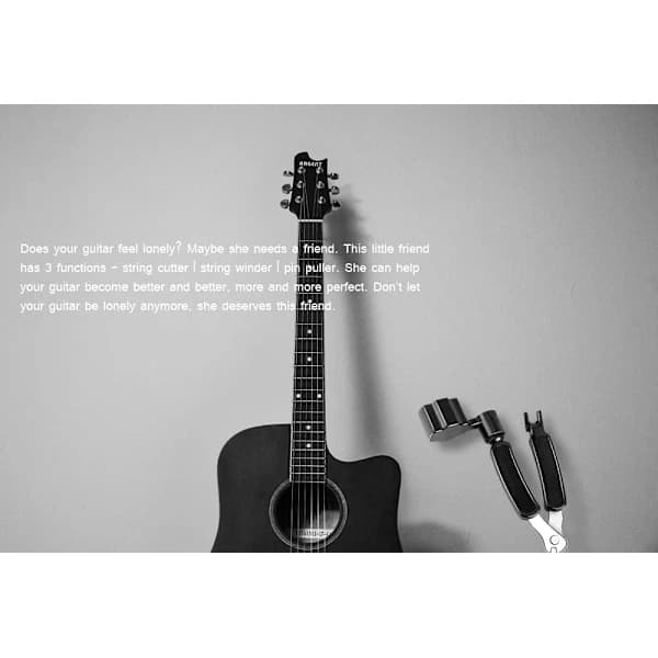 /EA/ 2-pack gitarrsträngsupprullare - 3-i-1 multifunktionsverktyg för gitarr