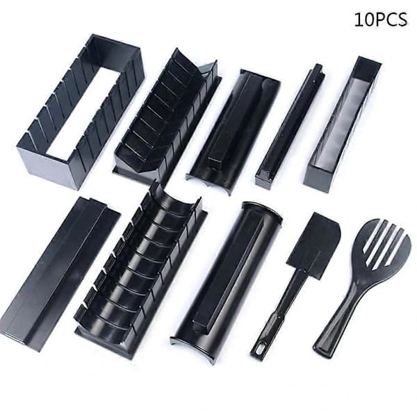 /EA/10st/set Sushi Maker Kit Japansk Risboll Rulle Form Multifunktionell Form