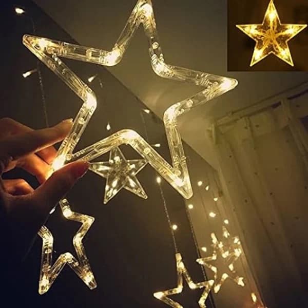 /EA/LED-lysslynger for vindusgardiner med Ramadan-dekorasjon