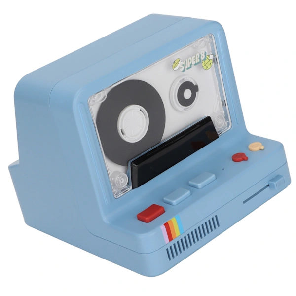 /EA/Bluetooth-kassettspelare Bärbar stereotejp Retro Bluetooth-högtalare Stöder Bluetooth AUX och minneskort blå